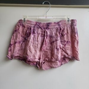 Y2k Pink Tye Dye Fairy Shorts